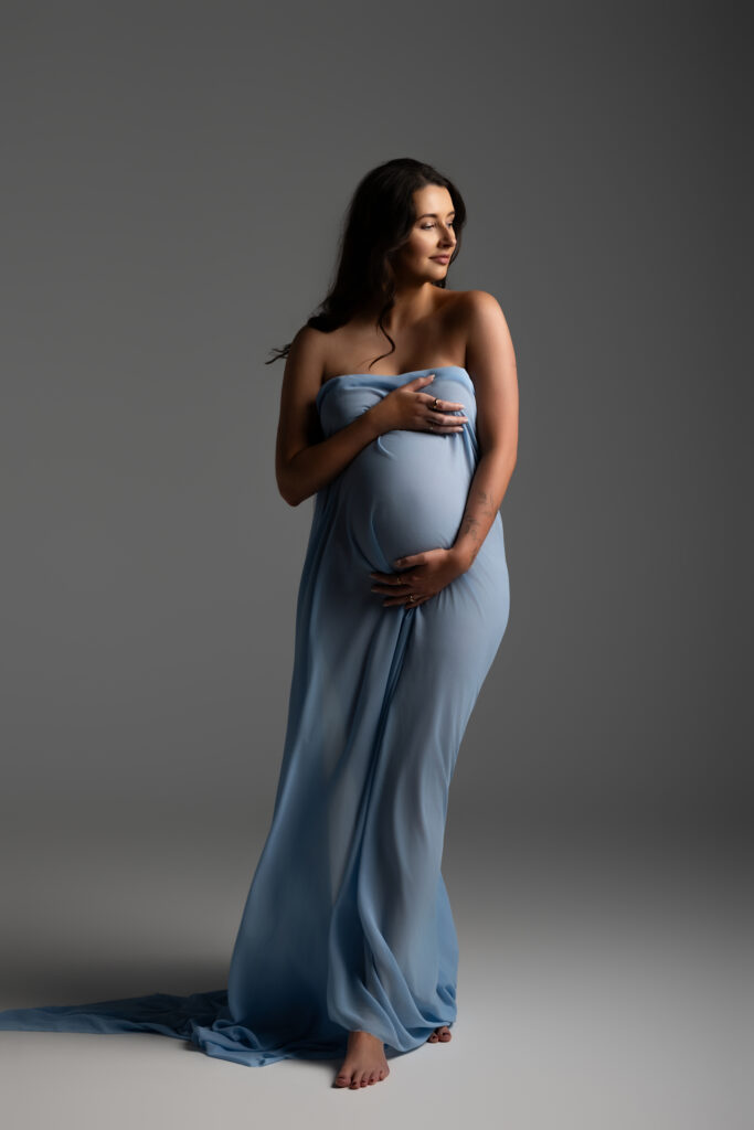 Babybauchfoto Tuch – Premium Schwangerschaftsshooting NRW